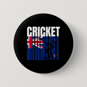 Cricket Player 4 6 Cm Round Badge