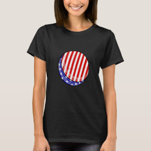 Cricket Player American Flag Usa Patriotic 4th Of T-Shirt