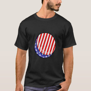 Cricket Player American Flag  Usa Patriotic 4th Of T-Shirt