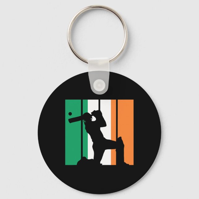 Cricket Player Boys Sport Crickets  Key Ring (Front)