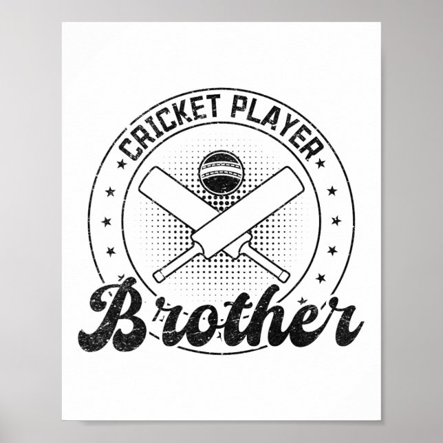 Cricket Player Brother  Poster (Front)