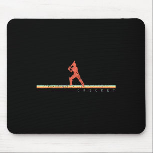 Cricket Player Coach Gift Sports Retro Mouse Pad