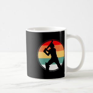 Cricket Player Coach Retro Gift Sports Coffee Mug