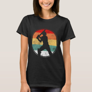 Cricket Player Coach Retro Vintage Cool Gift T-Shirt