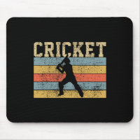 Cricket Player Coach Sports Retro Vintage Gift