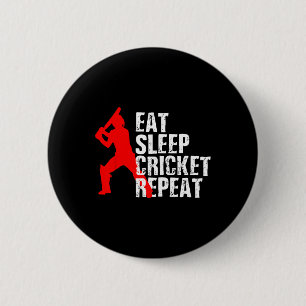 Cricket Player Cool Gift 6 Cm Round Badge