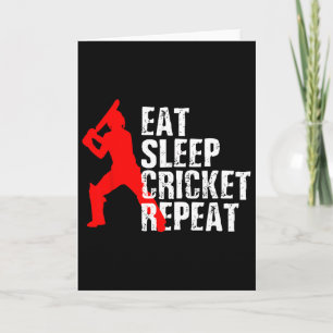 Cricket Player Cool Gift  Card