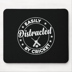 Cricket Player Cricketing - Easily Distracted By C Mouse Pad