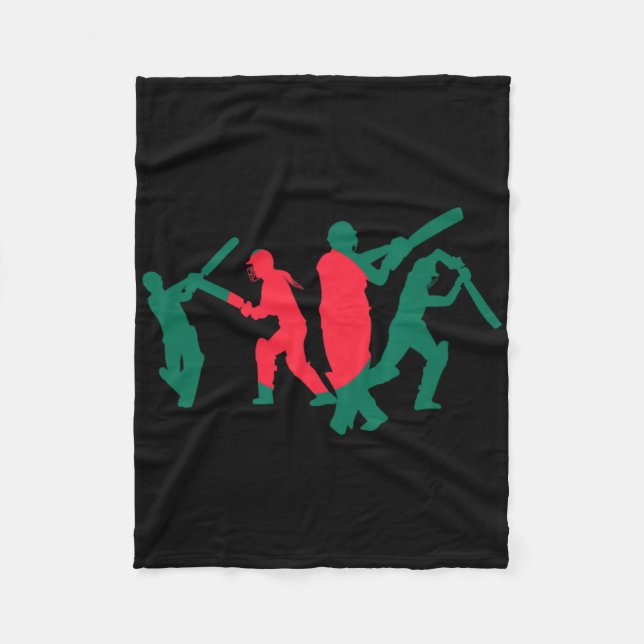 Cricket Player Design 1  Fleece Blanket (Front)