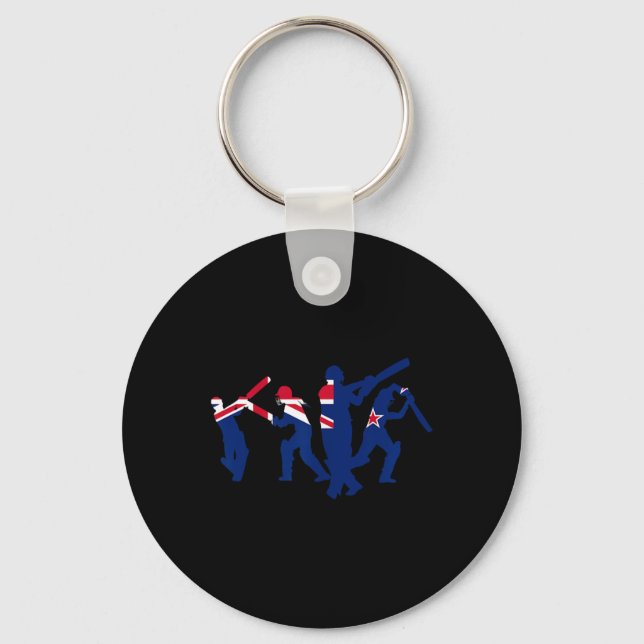 Cricket Player Designs  Key Ring (Front)