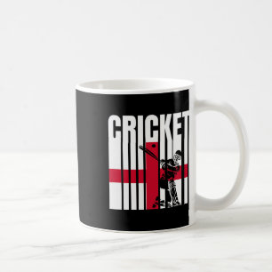 Cricket Player English Flag  Coffee Mug
