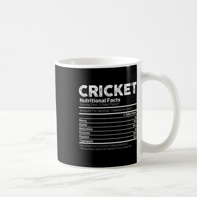 Cricket Player Gift For Men  Coffee Mug (Right)
