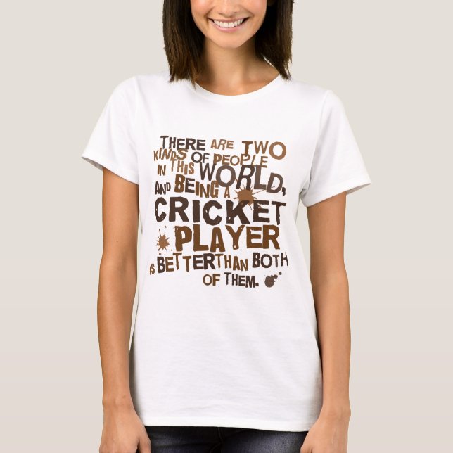 Cricket Player Gift T-Shirt (Front)