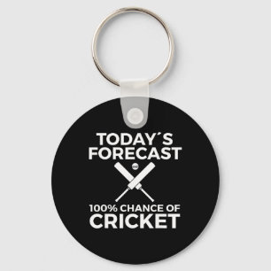Cricket Player Key Ring