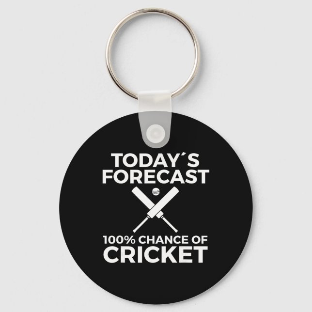 Cricket Player  Key Ring (Front)