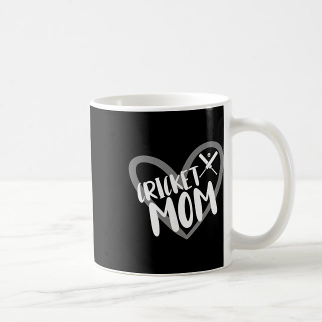 Cricket Player Mom  Coffee Mug (Right)