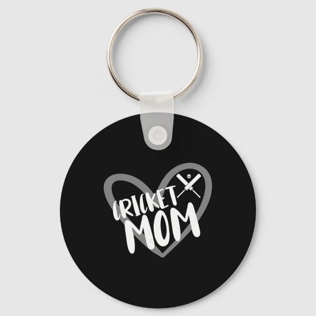 Cricket Player Mom  Key Ring (Front)