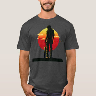 Cricket Player Vintage Retro Cricket (4) T-Shirt