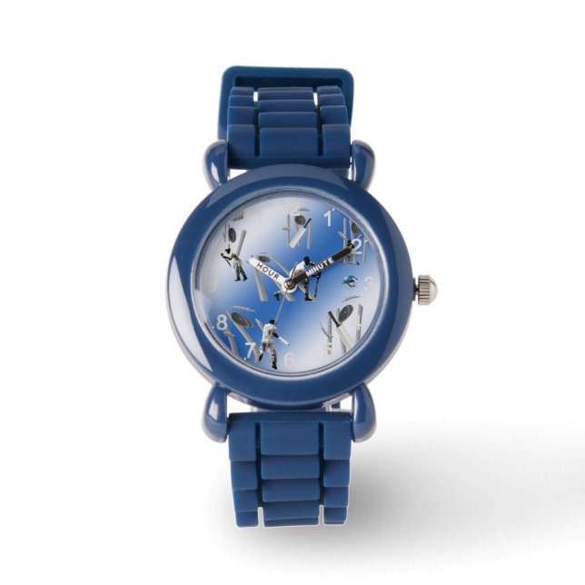 Cricket Players Balls And Stumps, Watch (Front)