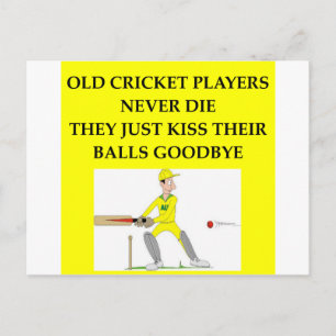 CRICKET POSTCARD