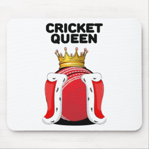 Cricket Queen Womens Cricket Girls Cricket Player Mouse Pad