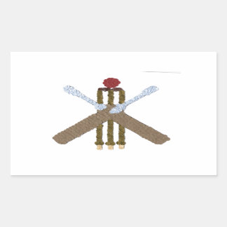 Cricket Rectangle Sticker/label Rectangular Sticker