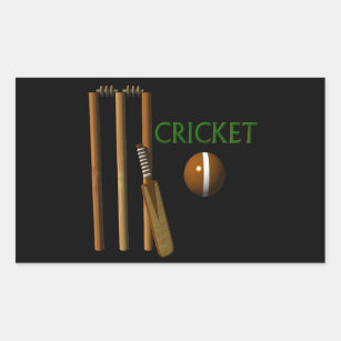 Cricket Rectangular Sticker