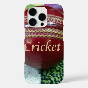 Cricket: Red Hard Ball Art Print iPhone 16 Pro Case