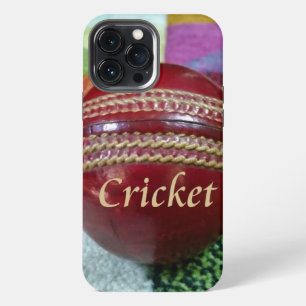 Cricket: Red Hard Ball Art Print iPhone 13 Pro Max Case