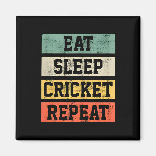 Cricket Retro Vintage Player Coach Gifts For Sport Magnet