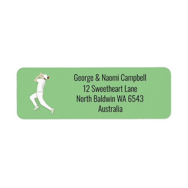 Cricket Return Address Label (Front)
