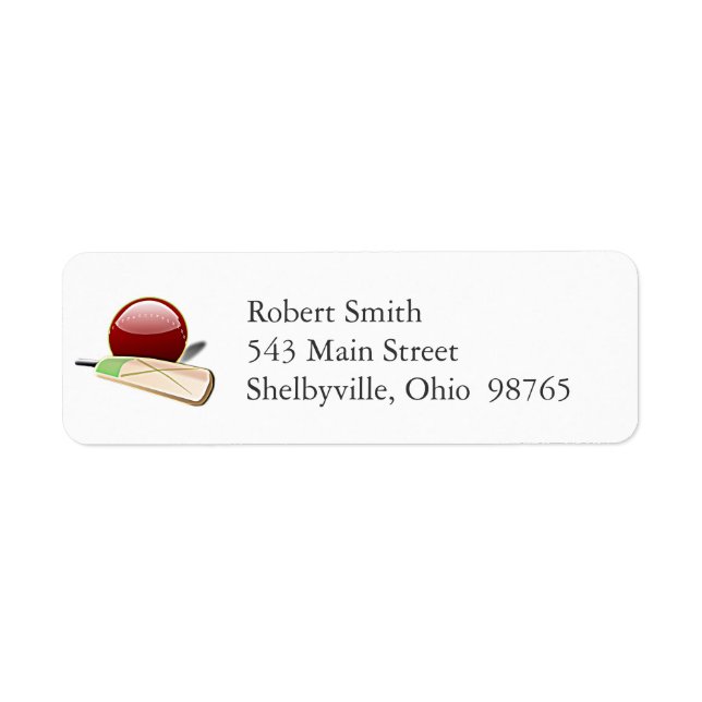 Cricket Return Address Labels (Front)