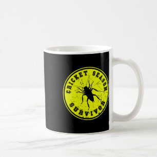 Cricket Season Survivor Black Field Cricket Invasi Coffee Mug