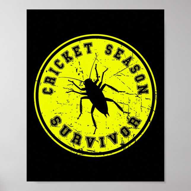 Cricket Season Survivor Black Field Cricket Invasi Poster (Front)