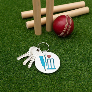 Cricket Set Sport Keychain