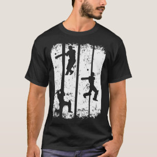 Cricket Silhouette - Cricket Player Cricket Lover T-Shirt