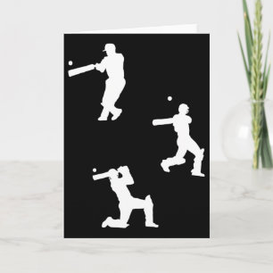 Cricket Silhouette - Cricketing - Cricket Card