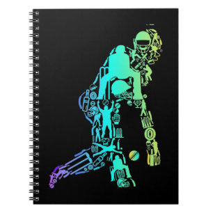 Cricket Sport Elements Cricket Player Notebook
