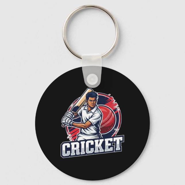 Cricket Sport For All  Key Ring (Front)