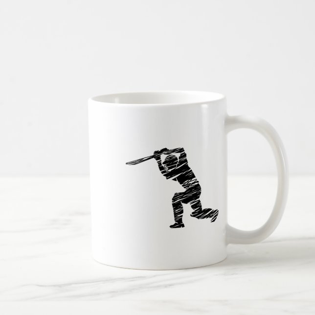 Cricket Sport Player 1  Coffee Mug (Right)