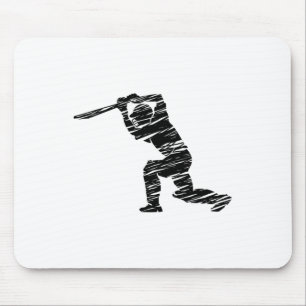 Cricket Sport Player 1 Mouse Pad