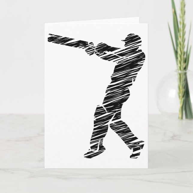 Cricket Sport Player 6  Card (Front)