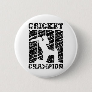 Cricket Sport Player 9 6 Cm Round Badge