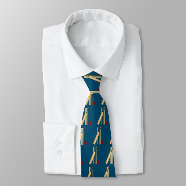 Cricket Sport Tie (Tied)