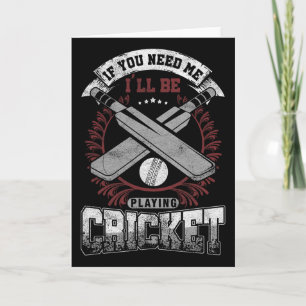 Cricket Sports Athlete Player Will I Cricket Be Pl Card