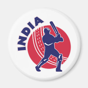cricket sports batsman batting India Magnet