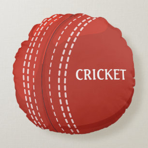 Cricket Sports Design  Round Cushion