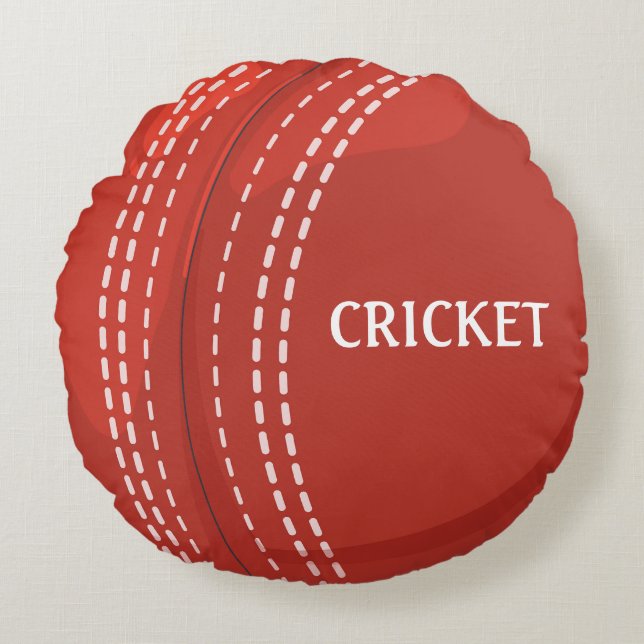 Cricket Sports Design  Round Cushion (Front)