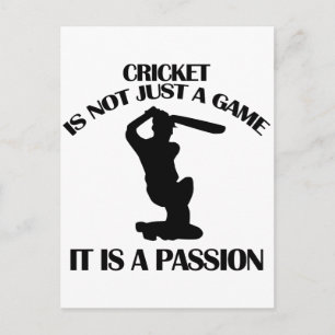 CRICKET  sports designs Postcard