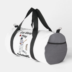 Cricket Sports Eat Sleep Play Cricket  Duffle Bag